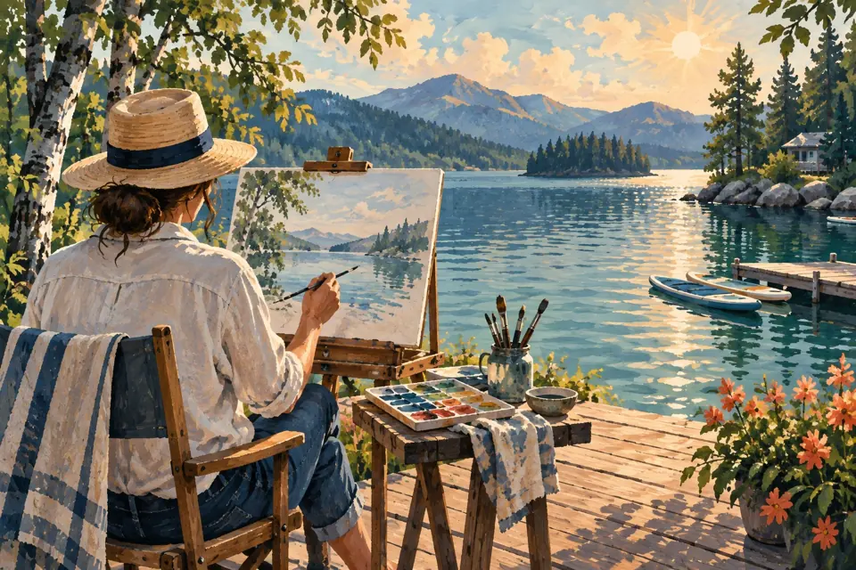 Иллюстрация: Живопись у воды